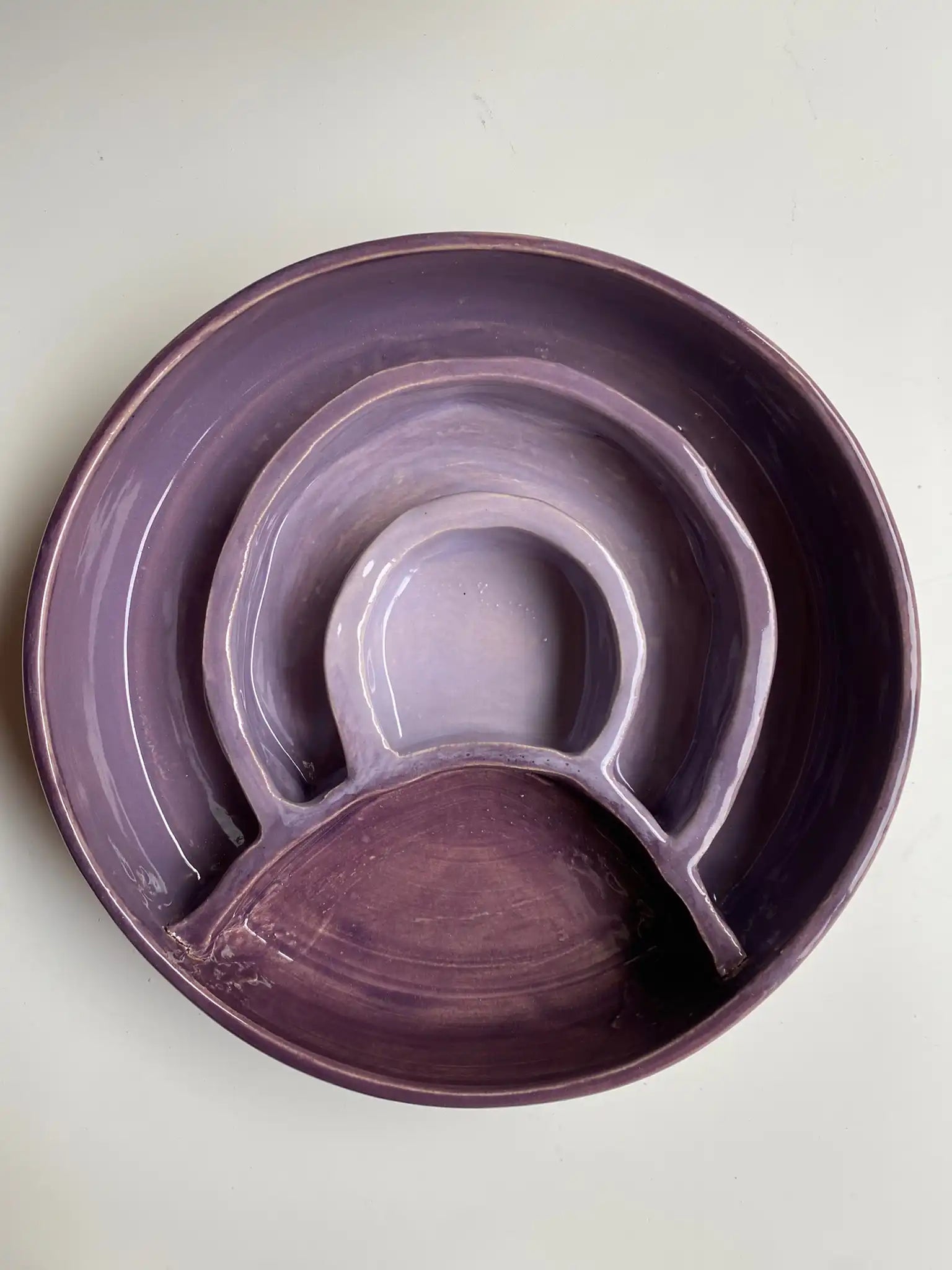 BLAF x Iris Floor Ceramics - slow feeder regenboog