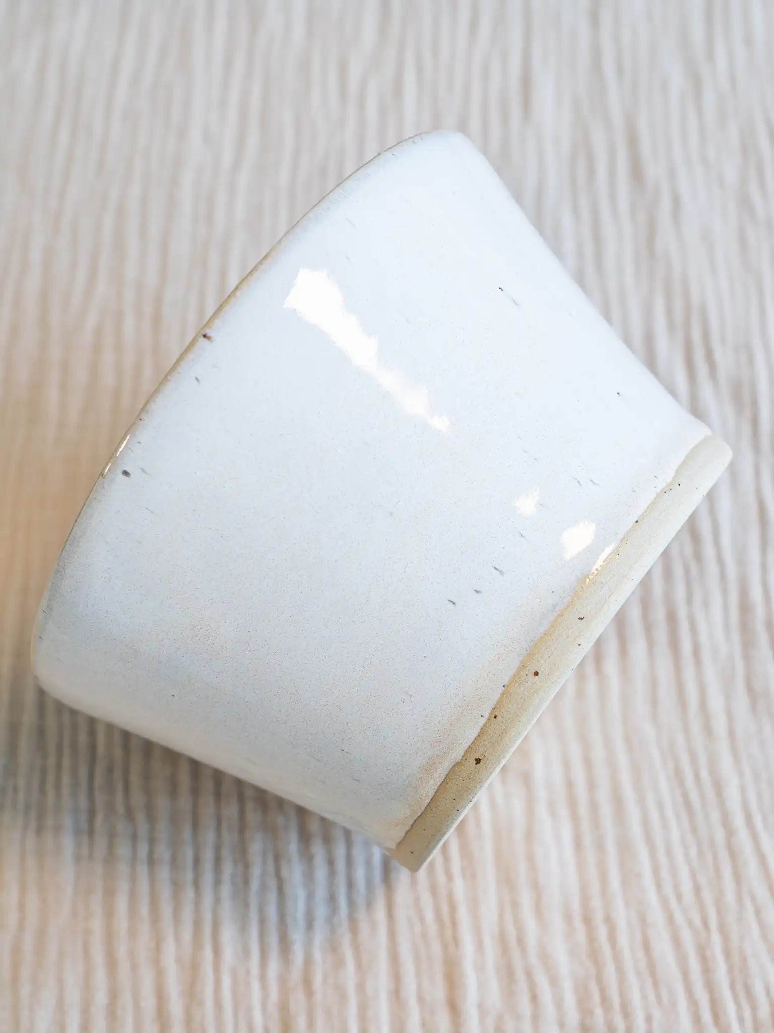 Grote kaars Peachy Cream stippen