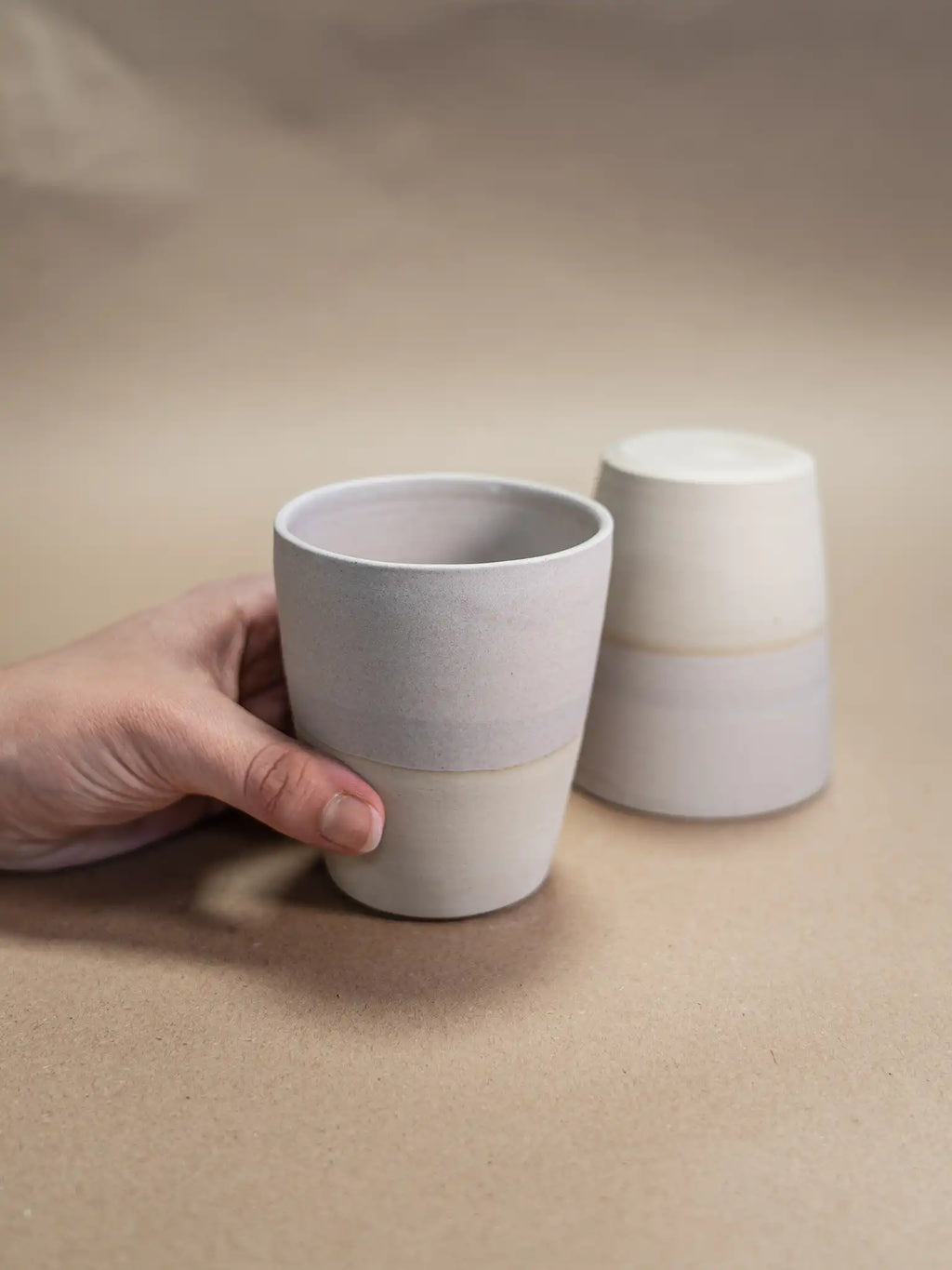 Stapel mok taupe
