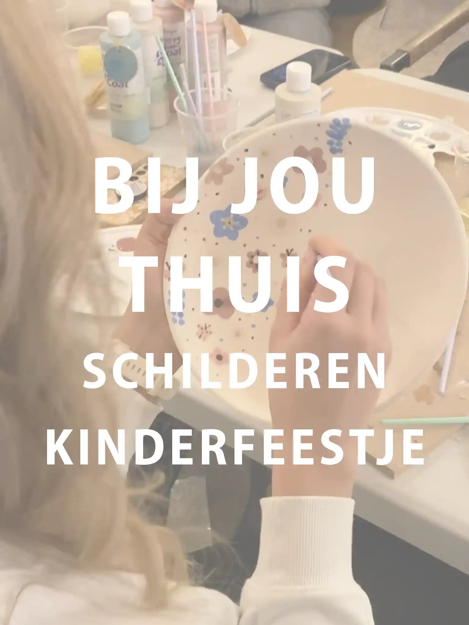 Workshop bij jou thuis: Keramiek schilderen - kinderfeestje
