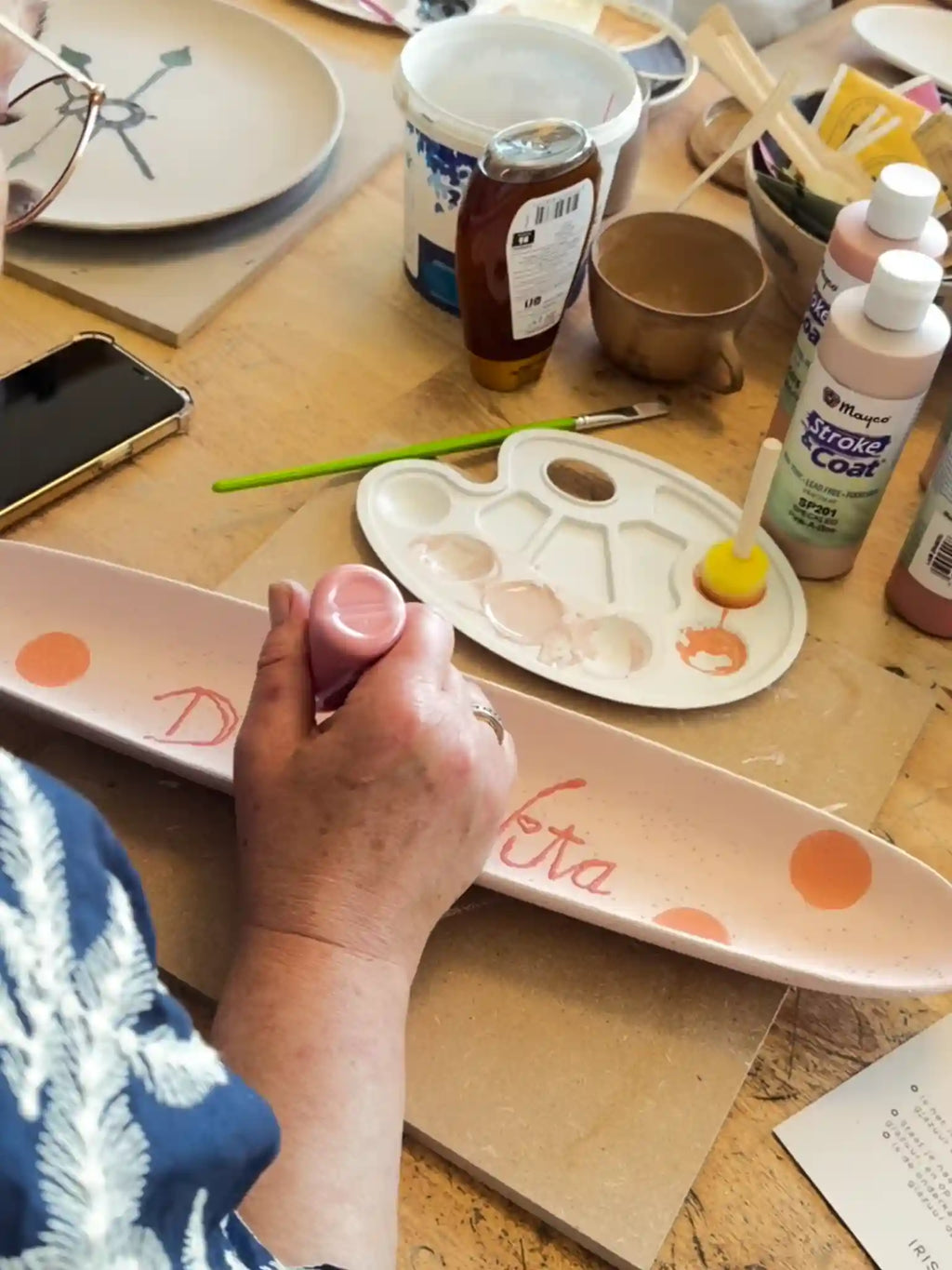Workshop bij jou thuis: Keramiek schilderen - Deluxe