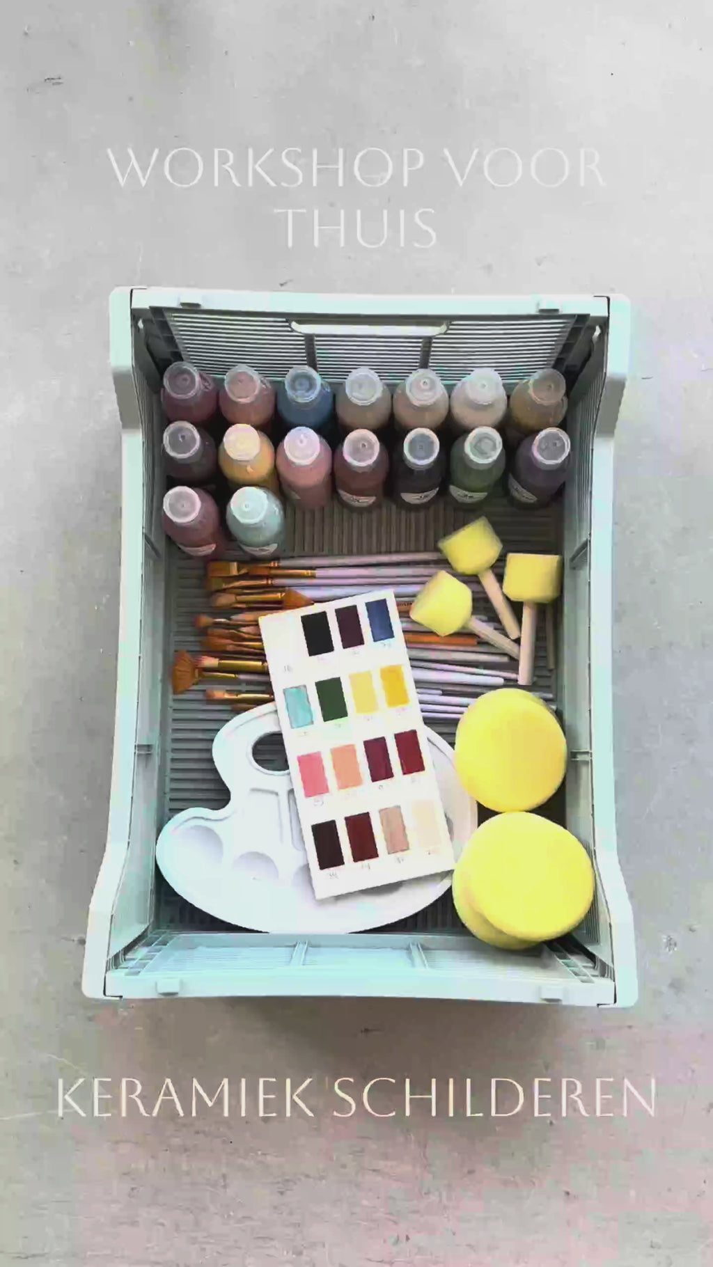 Workshop bij jou thuis: Keramiek schilderen - Deluxe